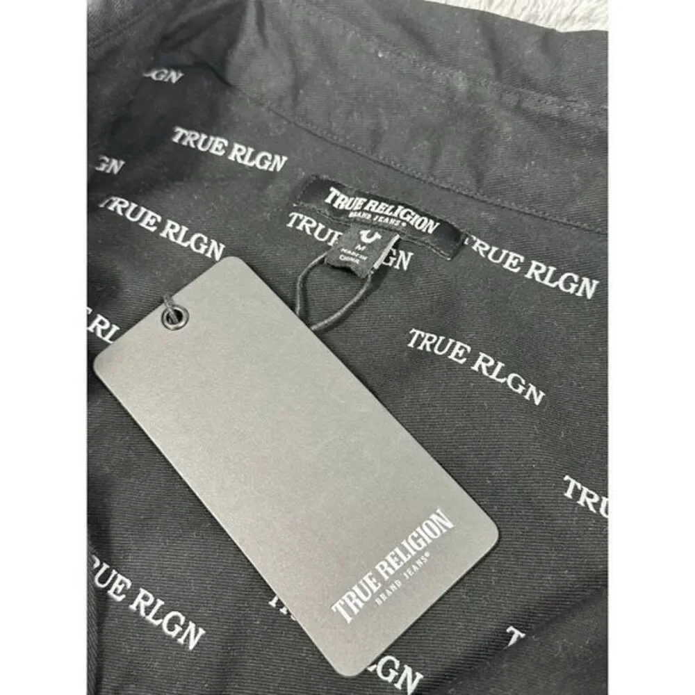 New True Religion Big T Western‎ Shirt Size M Pearl snap